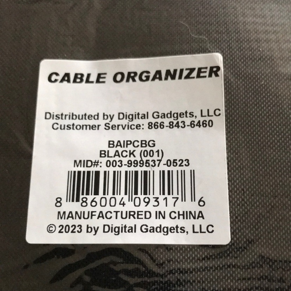 NWT Digital Basics Cable Travel Organizer with Contactless Door Opener Key